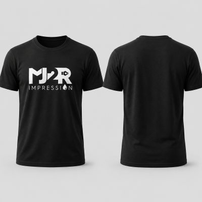 T-shirt personnalisé noir MJ2R Impression