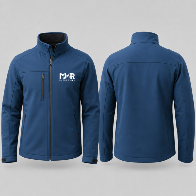 Softshell bleue personnalisée MJ2R Impression