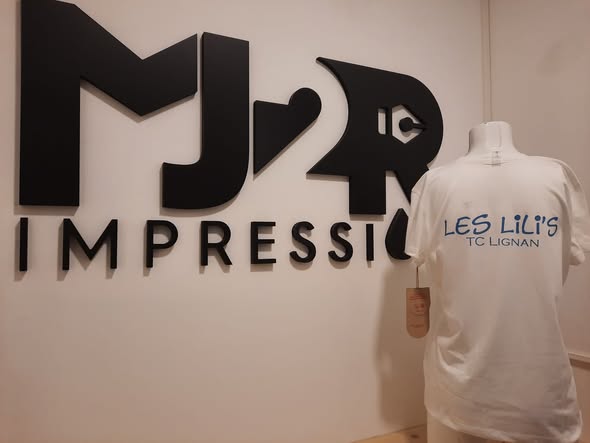 Réalisation pour le Tennis Club de Lignan - MJ2R Impression